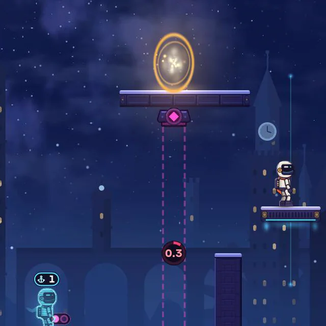Moving platform: scene from level 2-1 “Share the Load”