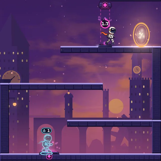 Timed door: scene from level 1-2 “Window”